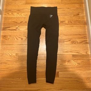 Black printed Gymshark leggings